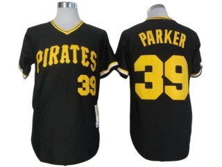 Pittsburgh Pirates #39 Dave Parker Black Throwback Jersey