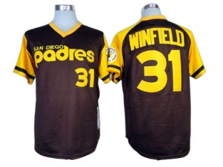 San Diego Padres #31 Dave Winfield Brown 1978 Throwback Jersey
