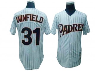 San Diego Padres #31 Dave Winfield White 1978 Throwback Jersey