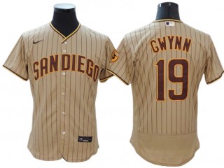 San Diego Padres #19 Tony Gwynn Sand Alternate Flex Base Jersey
