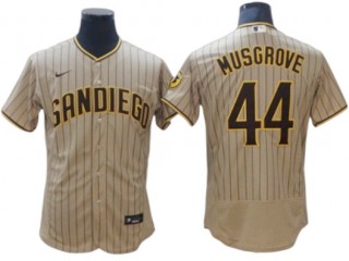 San Diego Padres #44 Joe Musgrove Sand Alternate  Flex Base Jersey