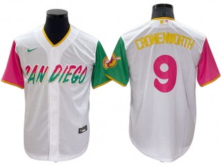 San Diego Padres #9 Jake Cronenworth White City Connect Cool Base Jersey