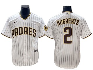 San Diego Padres #2 Xander Bogaerts White Home Cool Base Jersey