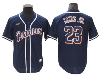 San Diego Padres #23 Fernando Tatís Jr. Navy Cooperstown Collection Cool Base Jersey