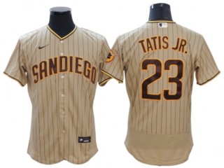 San Diego Padres #23 Fernando Tatis Jr. Sand Alternate Flex Base Jersey
