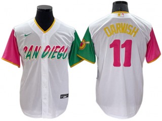 San Diego Padres #11 Yu Darvish White City Connect Cool Base Jersey
