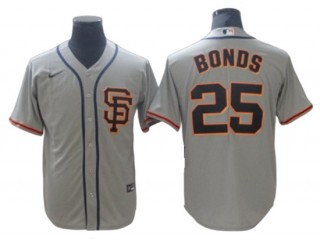 San Francisco Giants #25 Barry Bonds Gray Alternate Cool Base Jersey