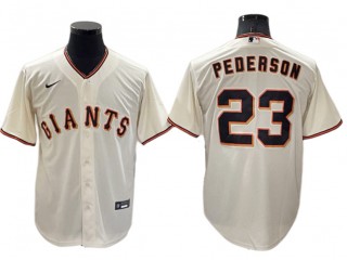 San Francisco Giants #23 Joc Pederson Cream Home Cool Base Jersey