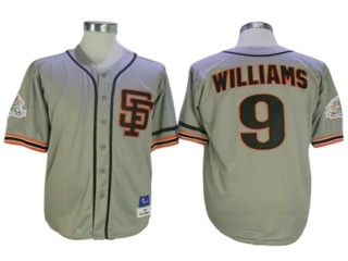 San Francisco Giants #9 Matt Williams Gray 1989 Throwback Jersey