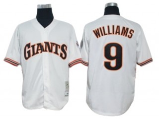San Francisco Giants #9 Matt Williams White 1989 Throwback Jersey