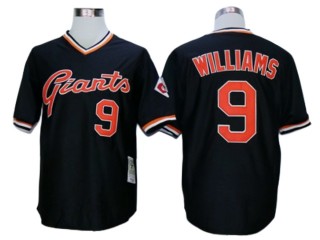 San Francisco Giants #9 Matt Williams Black Throwback Jersey