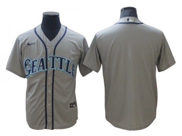 Seattle Mariners Blank Gray Road Cool Base Jersey