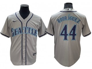 Seattle Mariners #44 Julio Rodriguez Gray Road Cool Base Jersey