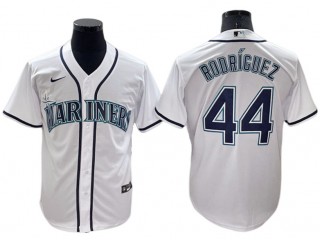 Seattle Mariners #44 Julio Rodriguez White Home Cool Base Jersey