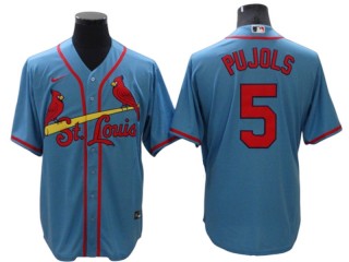 St. Louis Cardinals #5 Albert Pujols Blue Alternate Cool Base Jersey