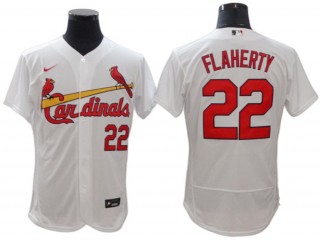 St. Louis Cardinals #22 Jack Flaherty White Home Flex Base Jersey