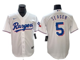 Texas Rangers #5 Corey Seager White Cool Base Jersey