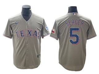 Texas Rangers #5 Corey Seager Gray Cool Base Jersey