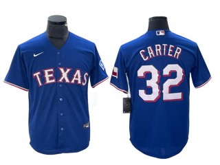 Texas Rangers #32 Evan Carter Royal Cool Base Jersey