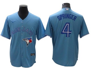 Toronto Blue Jays #4 George Springer Light Blue Cool Base Alternate Jersey
