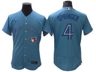 Toronto Blue Jays #4 George Springer Blue Alternate Flex Base Jersey