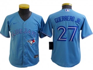Youth Toronto Blue Jays #27 Vladimir Guerrero Jr. Blue Alternate Cool Base Jersey