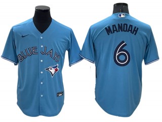 Toronto Blue Jays #6 Alek Manoah Light Blue Alternate Cool Base Jersey