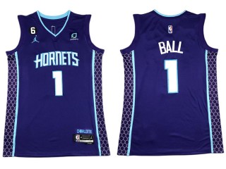 Charlotte Hornets #1 LaMelo Ball Purple Swingman Jersey