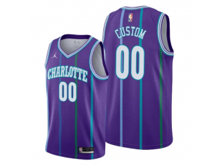 Custom Charlotte Hornets Purple Classic Edition Jersey
