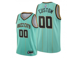 Custom Charlotte Hornets Green City Edition Jersey