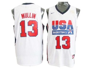 1992 Olympic USA Basketball Dream Team #13 Chris Mullin Jersey - Navy/White