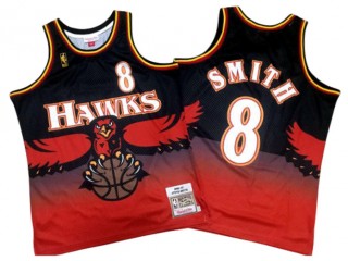 M&N Atlanta Hawks #8 Steve Smith Red 1996/97 Hardwood Classics Jersey