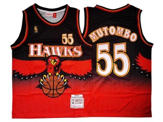 M&N Atlanta Hawks #55 Dikembe Mutombo Red Hardwood Classics Jersey