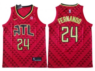 Atlanta Hawks #24 Bruno Fernando Red Association Edition Swingman Jersey