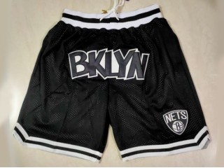 Brooklyn Nets Just Don "Bklyn" Black Basketball Shorts