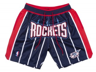 Houston Rockets Just Don "Rockets" Navy Basketball Shorts