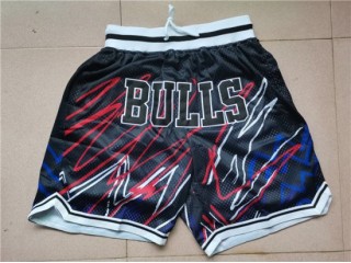 Chicago Bulls Just Don "Bulls" Black Sublimated Basketball Shorts