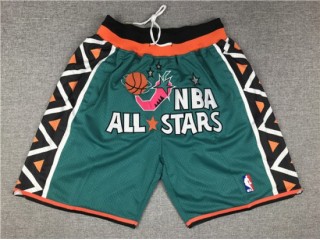 NBA 1996 All Star Game Just Don "NBA All Star" Teal Basketball Shorts