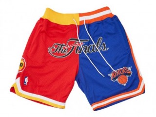 1994 NBA Finals Rockets x Knicks Just Don "The Finals" Red/Blue Basketball Shorts