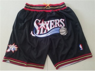 Philadelphia 76ers Just Don "Sixers" Black Basketball Shorts