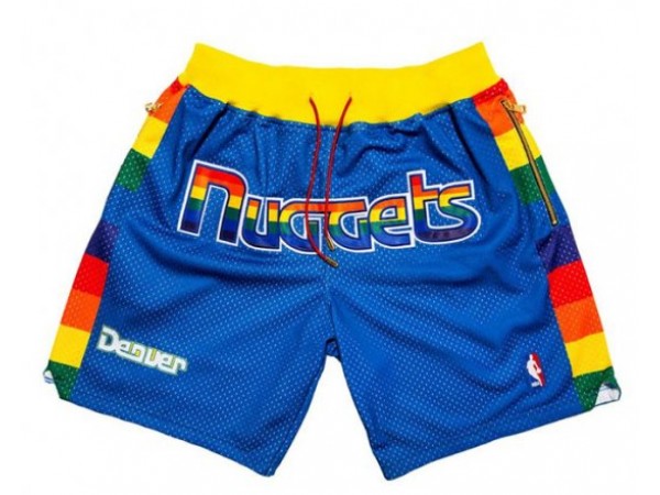 Denver Nuggets Just Don "Nuggets" Blue Basketball Shorts