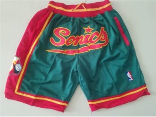 Seattle SuperSonics Just Don "Sonics" Green Basketball Shorts