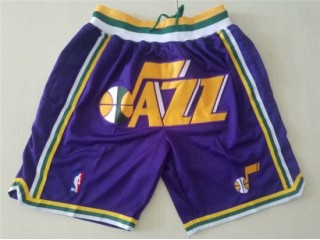 Utah Jazz Just Don "Jazz" Purple Basketball Shorts