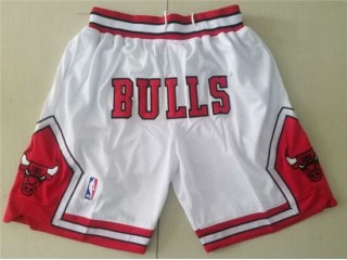 Chicago Bulls Just Don "Bulls" White Basketball Shorts