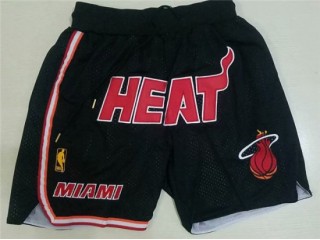 Miami Heat Just Don "Heat" Black Basketball Shorts