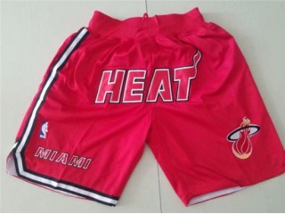 Miami Heat Just Don "Heat" Red Basketball Shorts