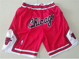 Chicago Bulls Just Don "Chicago" Red Basketball Shorts