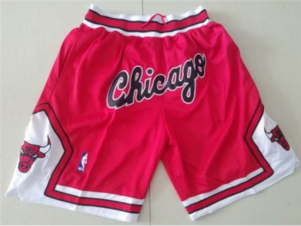 Chicago Bulls Just Don "Chicago" Red Basketball Shorts