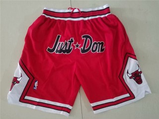Chicago Bulls Just Don "Just Don" Red Basketball Shorts