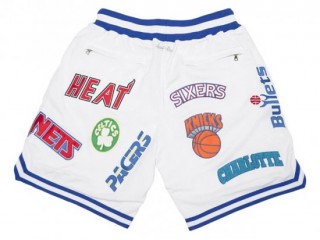 NBA Eastern Conference Just Don "Eastern" White Basketball Shorts